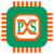 Piest Systems official logo featuring a green microchip with orange connectors and PXS lettering